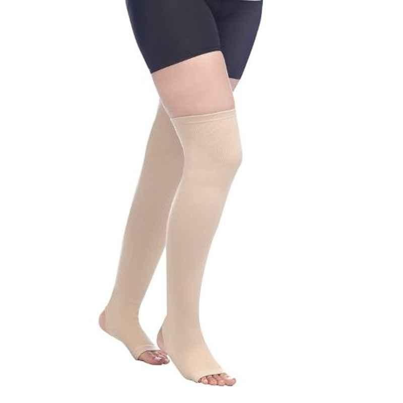 Cheetah Double Extra Large Compression Above Knee Stockings, 2241-006
