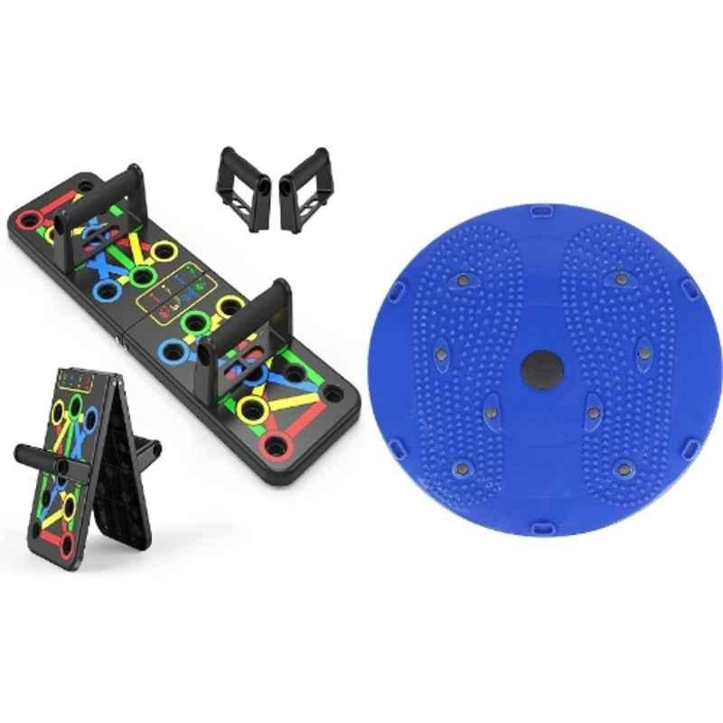 Shopeleven Plastic Pushup Board with Tummy Twister for Full Body