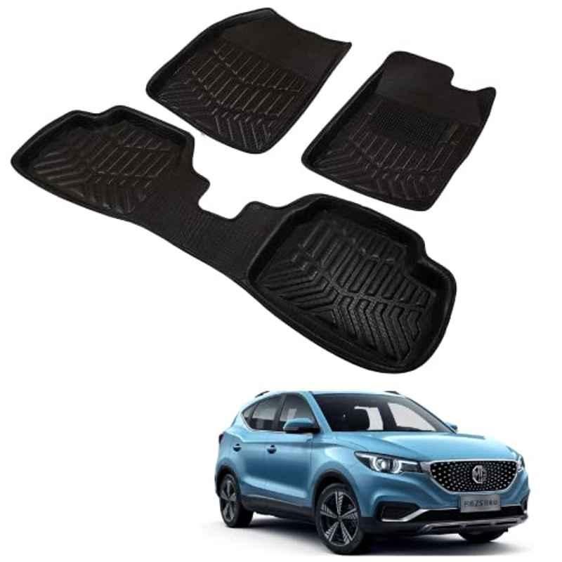 Kozdiko 3D Black Car Foot Mat Set for MG ZS EV, dshbdhb322