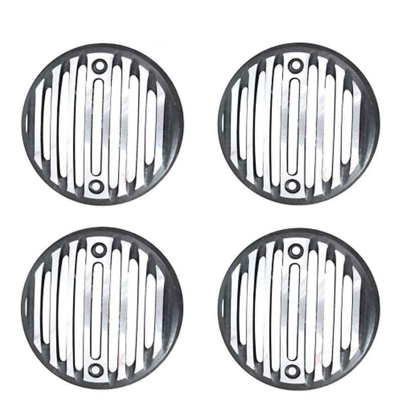 AllExtreme EXMGS8P Metal Die Casted Front Rear Headlight Grill Cover Set with Tail Lamp, Indicator & Pivot Eyes Cup