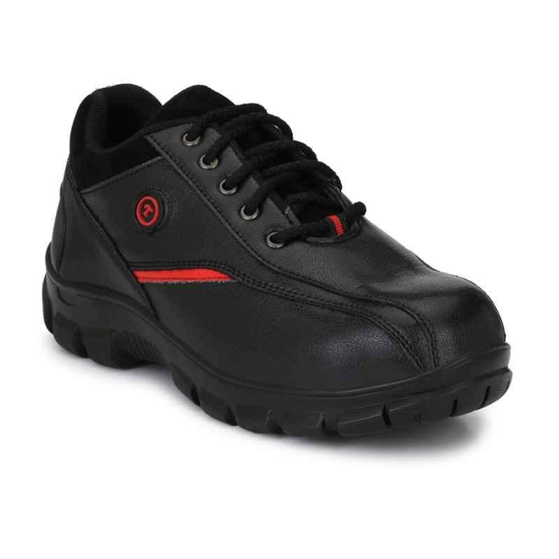 Timberwood TW16 Low Ankle Black Steel Toe Work Safety Shoes, Size: 7