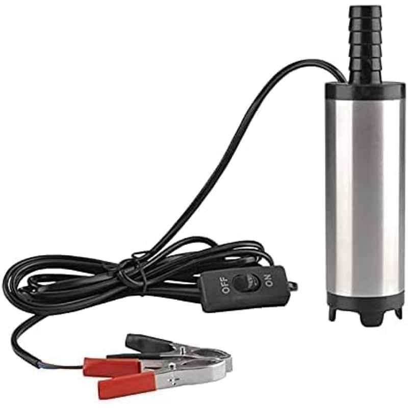Abbasali 12V Mini Electric Fuel Transfer & Submersible Water Oil Pump with Filter