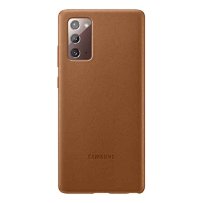 Samsung Leather Brown Mobile Cover for Galaxy Note20, EF-VN980LAEGWW