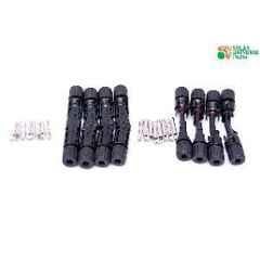 SUI Solar MC4 Connectors (8 Pairs, Black)
