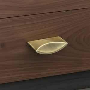 Plantex Knobs for Drawer/2.5 inch Rectangular Drawer Knob/Pull-Push Knobs for Kitchen/Bedroom Drawer Antique Brass