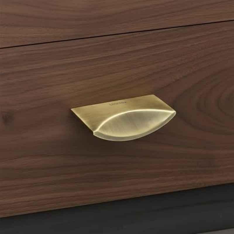 Plantex Knobs for Drawer/2.5 inch Rectangular Drawer Knob/Pull-Push Knobs for Kitchen/Bedroom Drawer Antique Brass