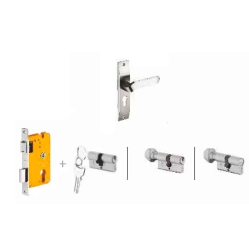 Dorset Hale HL HALE 190mm Zinc PT Finish Lock Set with Knob & 70mm Key Cylinder