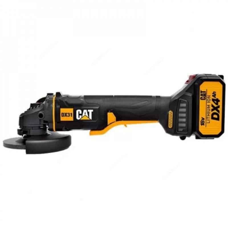 Caterpillar 18V 125x22.2mm Cordless Brushless Motor Angle Grinder, DX31B