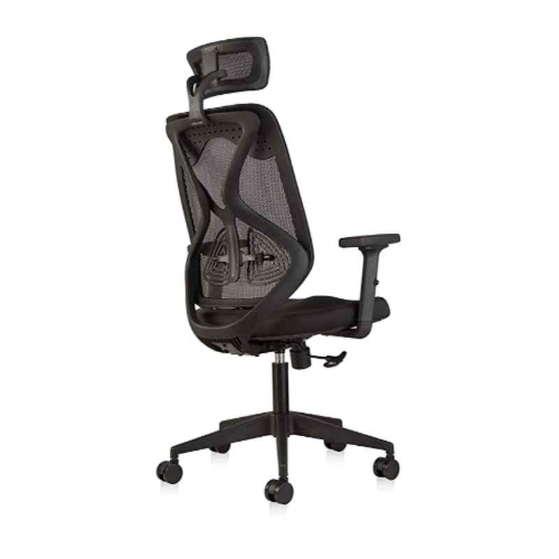 Buy Comfort Loom Boom Mesh Black Medium Back Ergonomic Revolving Office  Chair Online At Price ₹3049