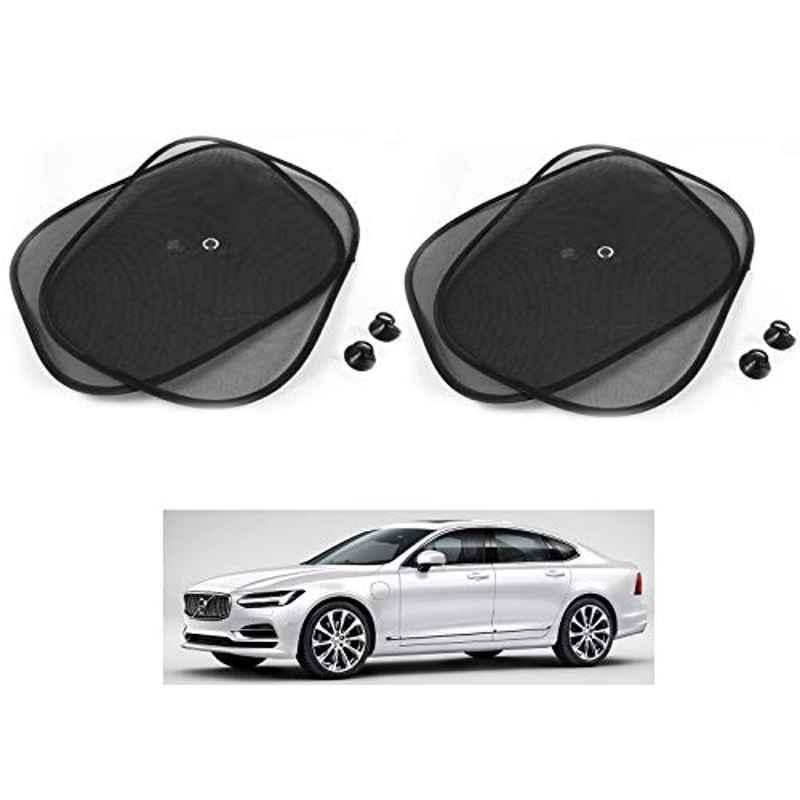 Kozdiko 4 Pcs Black Chipokoo Car Window Sunshade Curtain Set for Volvo S90, koz_79061