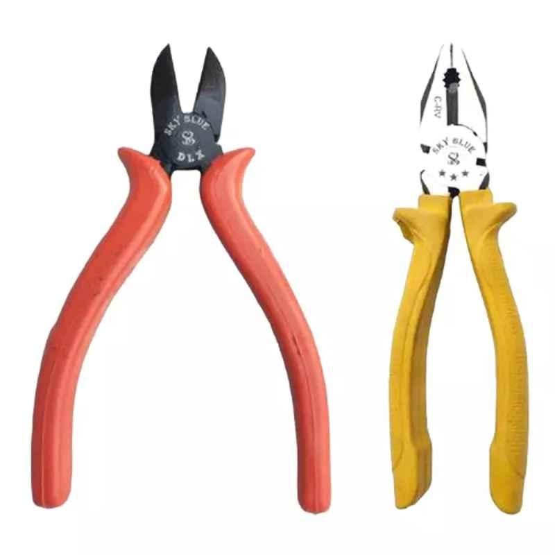 Sky Blue 2 Pcs 8 inch Lineman Plier Combo, SBE_PLIER_COMBOS_COMBO_687