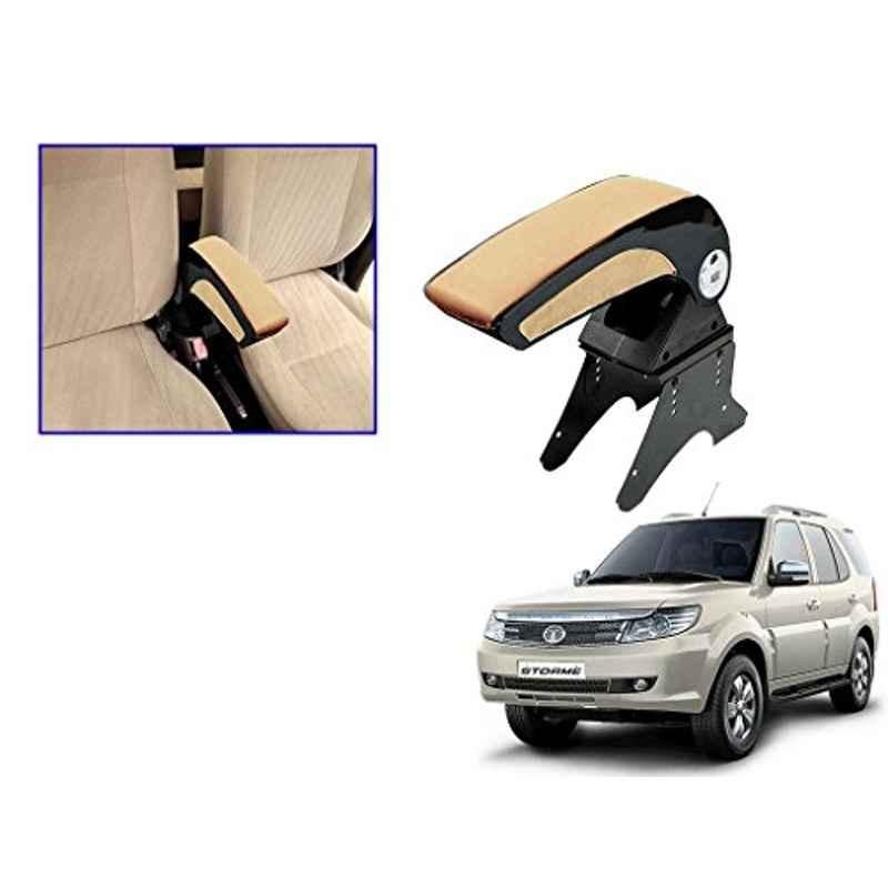 Kozdiko Beige Chrome Armrest for Tata Safari Storme, koz_15504