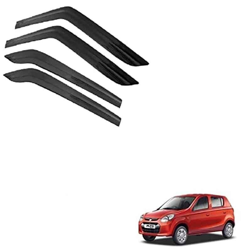 Kozdiko Plastic Black Car Door Visor for Maruti Suzuki Alto 800