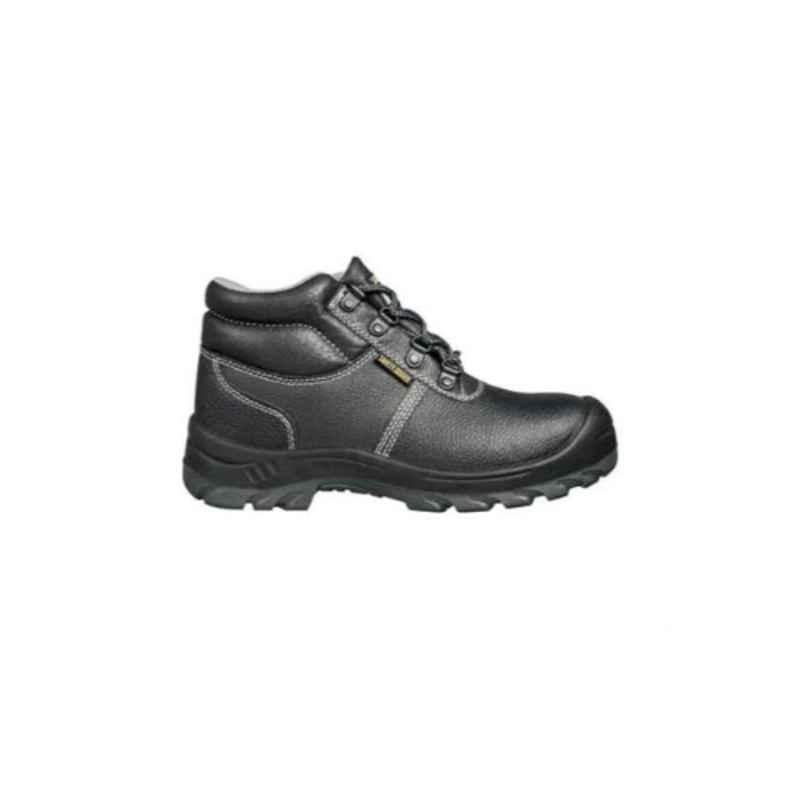 Safety Jogger Bestboy S3 Leather Steel Toe Black Safety Shoes, Size: 44