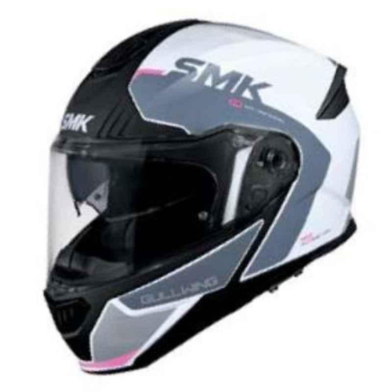 SMK Gullwing Kresto Multicolour Full Face Motorbike Helmet, MA169, Size: Medium