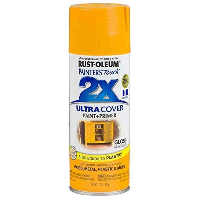Rust-Oleum Painter Touch 12 Oz Gloss Marigold 249862 2X Ultra Cover Spray Paint (Pack of 6)