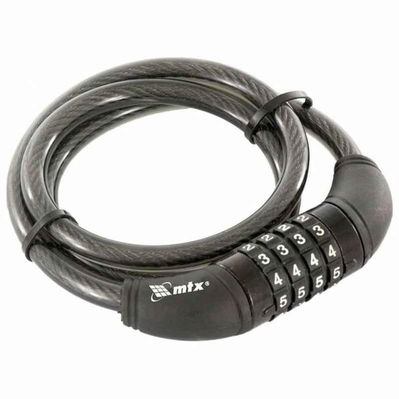 Mtx 10x950mm Black Universal Combination Cable Lock, 918189