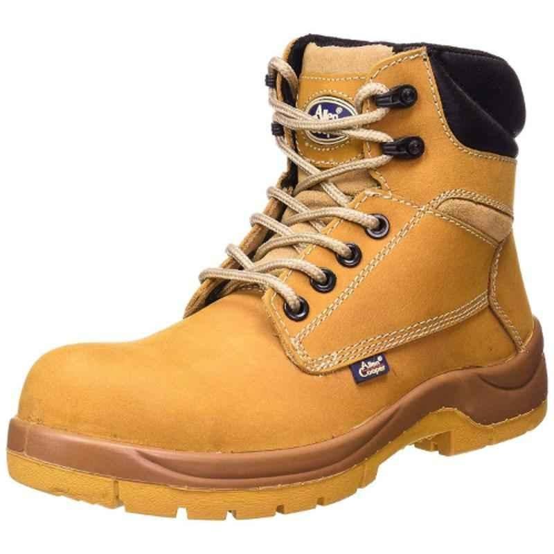 Allen Cooper AC1584 Leather Composite Toe Tan Work Safety Boots, Size:10
