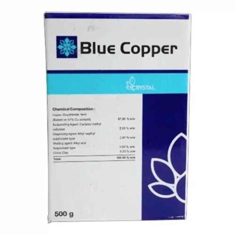 Crystal Blue Copper 500g Fungicide for Protect Various Types of Crops (Pack of 5)