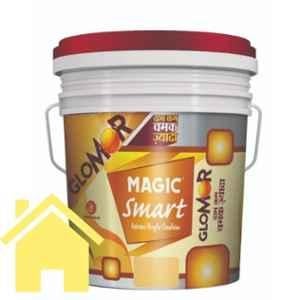 Magic Paints Smart Glomor 1 Litre Egg Custard Glossy Finish Interior Acrylic Emulsion Paint