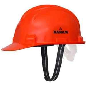 Karam Plastic Orange Cradle Nape Type Safety Helmet, PN 501