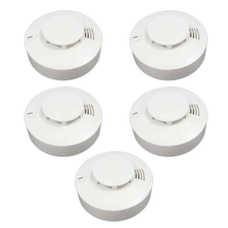 Impact by Honeywell Battery Operated High Performance Standalone Smoke Detector with Instant Audio Alert, JTYJ-GD-2330-B (Pack of 5)