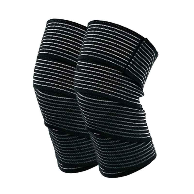 Strauss 16x13x3cm Nylon, Rubber & Polyester Fiber Elastic Knee Compression Bandage Wraps, ST-2769