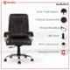 CELLBELL Watson C102 Wood High Back Black Boss Chair, CBHKFOC1001