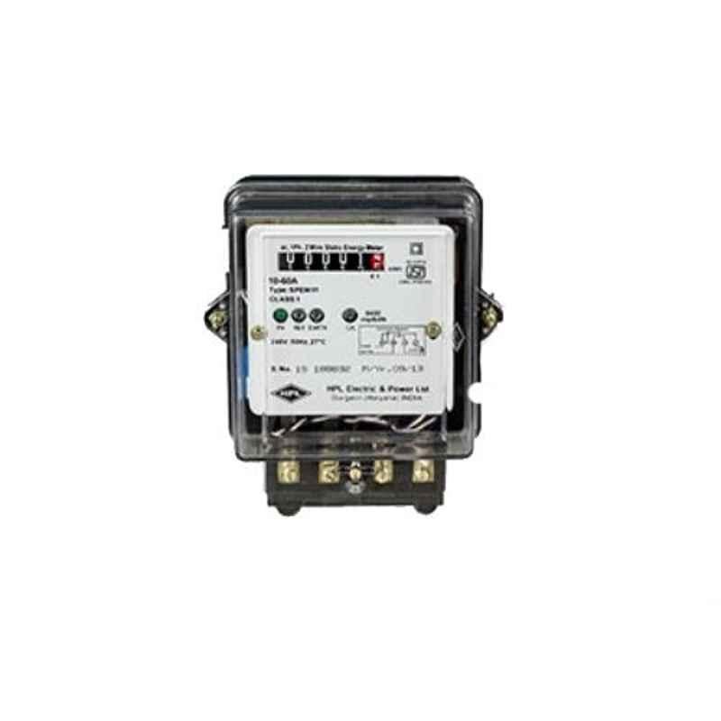 HPL 5-30A Projection Mounted Electronic Energy Meter with Counter Type Display, SPPC1310000000OC00