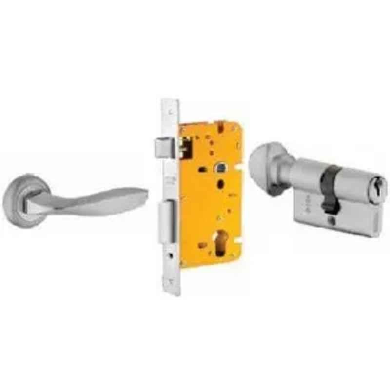 Dorset ML Series Zara 70mm Stainless Steel Door Handle Lock Set with Knob & Key, ML ZA OR
