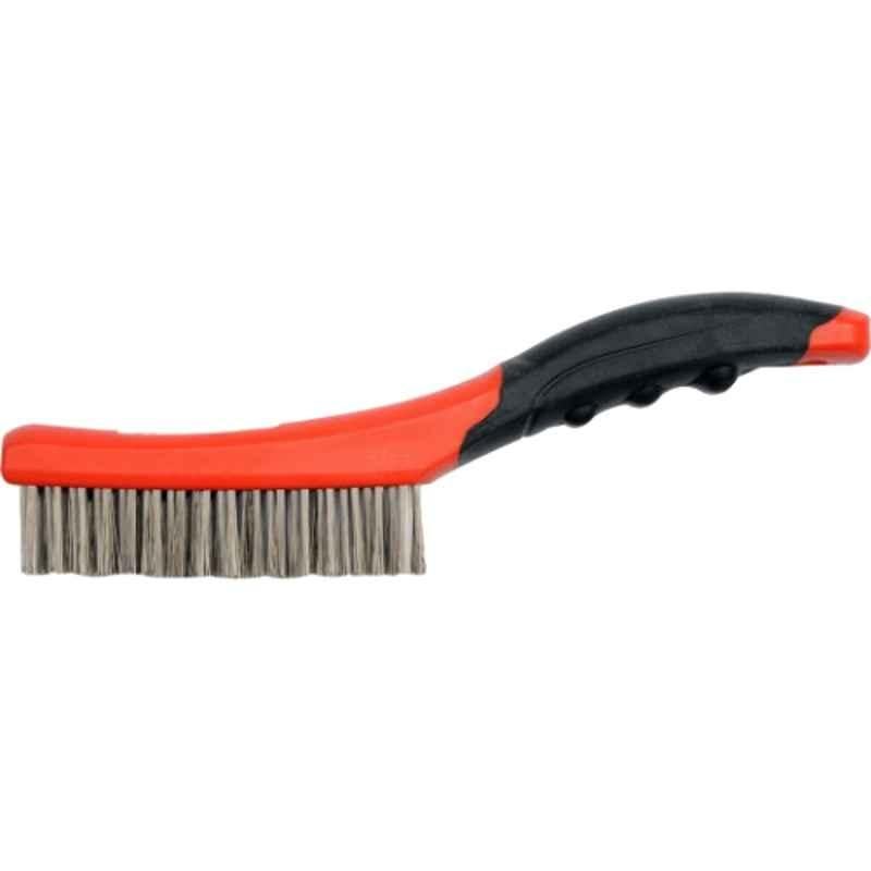 Yato 260mm 4 Rows Stainless Steel Wire Brush with Plastic Handle, YT-6338