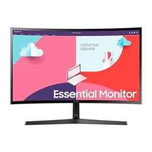 Samsung 24 inch Black Curve Monitor with 75Hz Refresh Rate, 1800R Curvature, VA Panel, Slim Design, AMD FreeSync, Game Mode, Flicker-Free, LS24C366EAWXXL