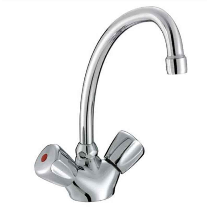 Kludi Rak Premier 1/2 inch Brass Chrome DN15 Dual Controlled Sink Mixer, RAK35000