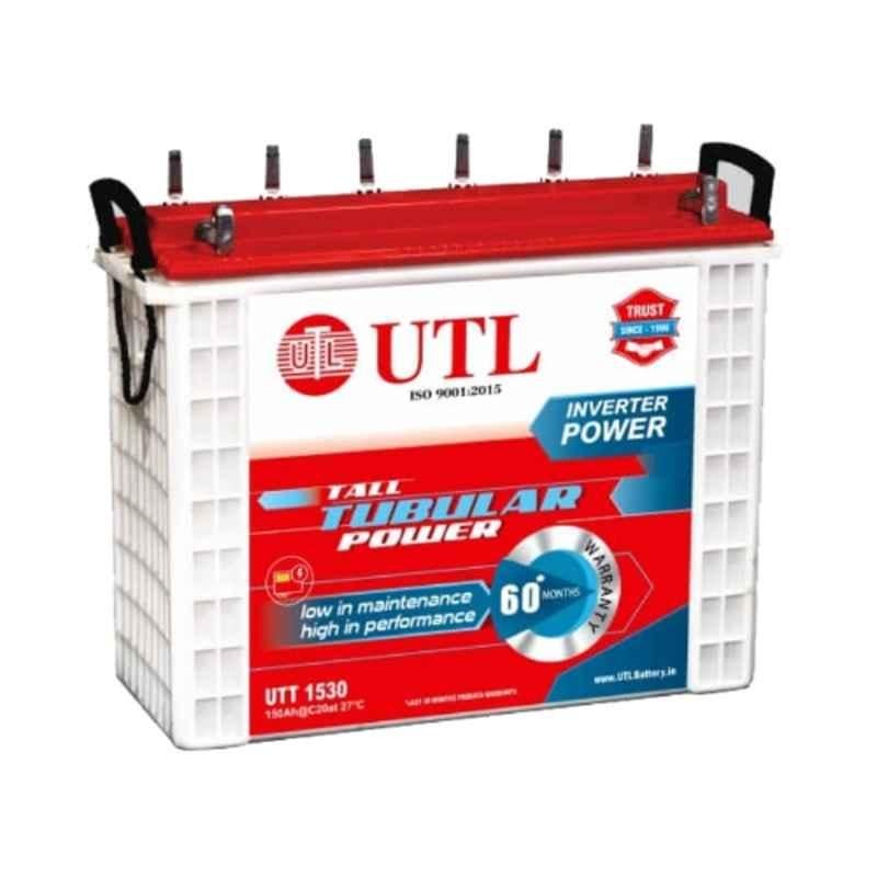 UTL UTT1530 150Ah 12V Tall Tubular Inverter Battery, UTT-1530-A-XB