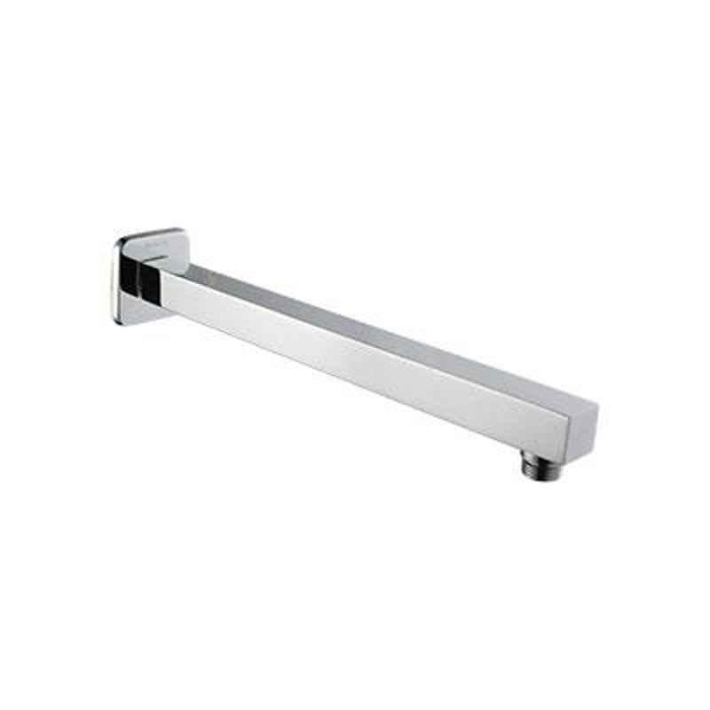 Hindware 12 inch Stainless Steel Chrome Square Shower Arm with Flange, F160117CP