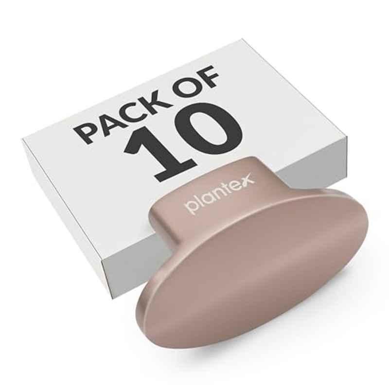 Plantex Knobs for Drawer/Small Drawer Knobs/Knobs for Cabinets/Pull-Push Knobs for Kitchen/Bedroom Drawer (Pack of 10) (Oval, Rembo)