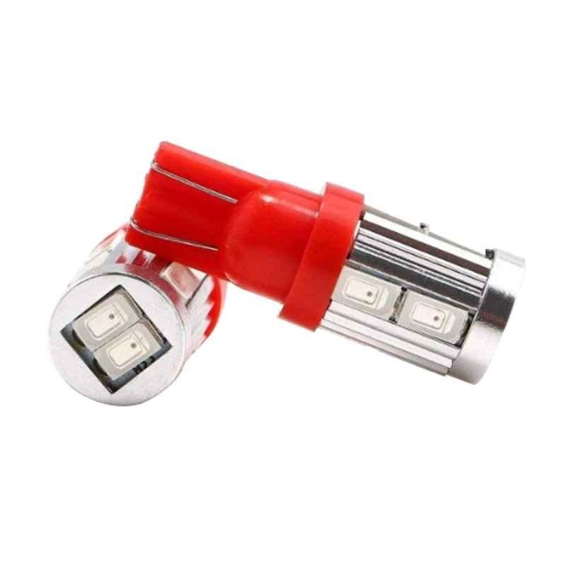 AllExtreme EXT56CR 2 Pcs Red 3W T10 5630 CMD Dome Indicator LED Parking Light Set