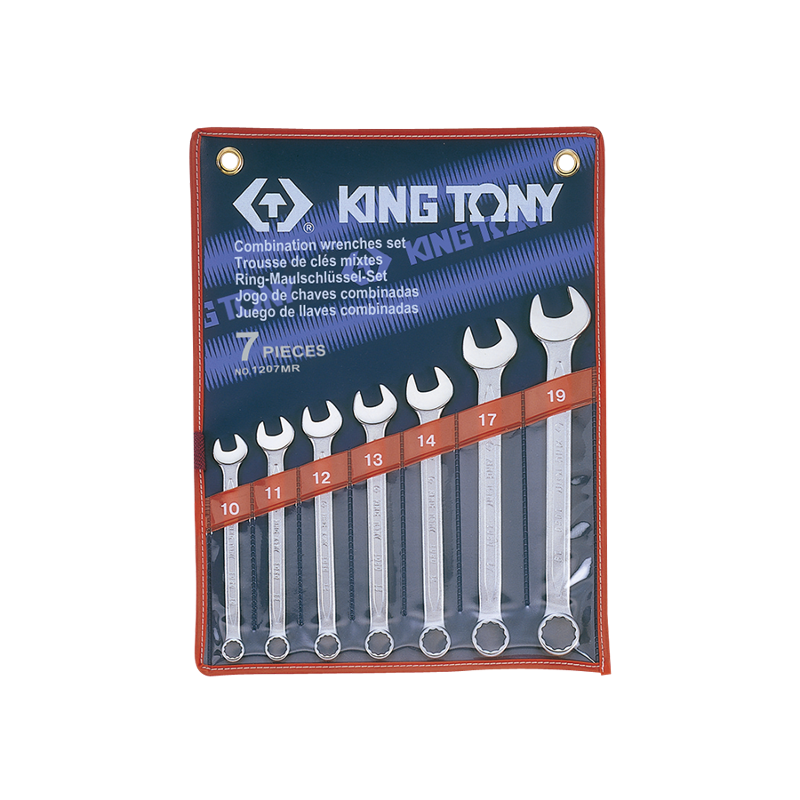 King Tony 7 PCS Combination Wrench Set, 1207MR
