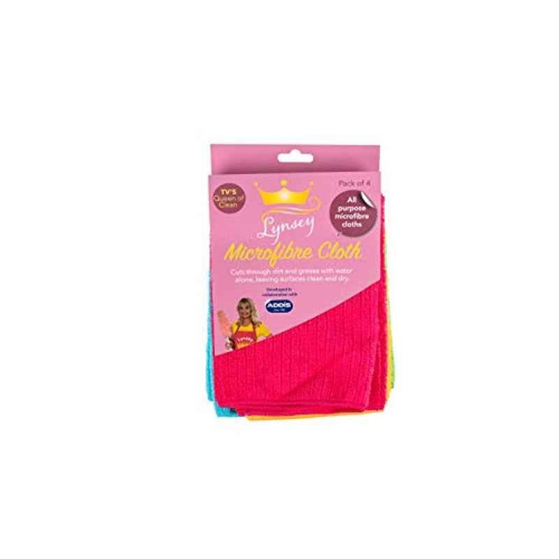 Addis 5Pcs Microfiber Assorted Cleaning Cloth Set, 518617 (Pack of 4)