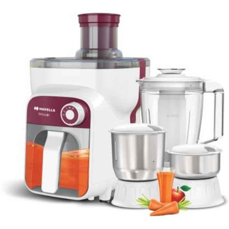 Havells Stilus XL 500W Burgundy Juicer Mixer Grinder with 4 Jars