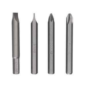 Eastman 4 Pcs 80mmx5/16 inch Chrome Vanadium Impact Driver Bit Set, EIDB-5002