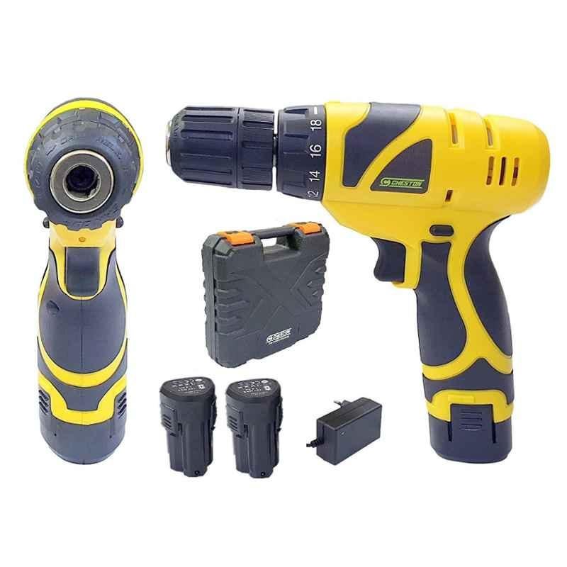 Cheston 12V Li-Ion Yellow Cordless Drill Screw Driver, CH-CD1.2.DRILL