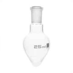 ABGIL 25ml Borosilicate Glass Pear Shape Single Neck Flask with Interchangeable Joint, ABG1564