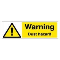 SUNSIGNS 600x200mm Vinyl & ACP Sheet Warning Dust Hazard Signage, SN0072VNLM3HPIFAM