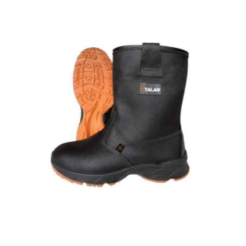 Talan SE/2M182 Leather Steel Toe Black Rigger Boot, Size: 46