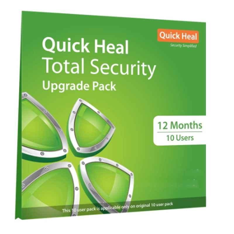 Quick Heal Upgrade Total Security Regular 10 Users 1 Year with CD/DVD