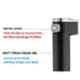 Marcoware ABS Matt Finish Black Flow Adjustable Health Faucet Set