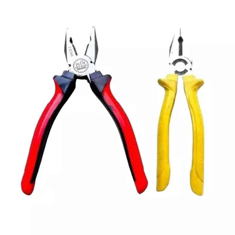Sky Blue 8 inch Stainless Steel Lineman Plier, SBE379 (Pack of 2)