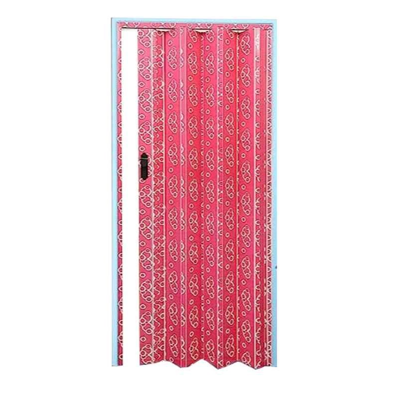 Robustline 210x100cm PVC Pink Folding Sliding Door without Glass