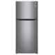 LG 427L Shiny Steel Frost Free Double Door Refrigerator with Top Mount Freezer, GN-C422SLCU